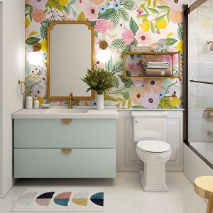 Цветная и яркая ванная комната: как преобразить санузел в Емельяново - emelyanovo.mebel54.com | фото