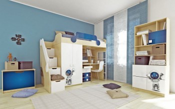 Детская комната Санни (Белый/корпус Клен) в Емельяново - emelyanovo.mebel54.com | фото