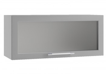 Гарда ПГС 800 шкаф верхний горизонтальный со стеклом Белый в Емельяново - emelyanovo.mebel54.com | фото