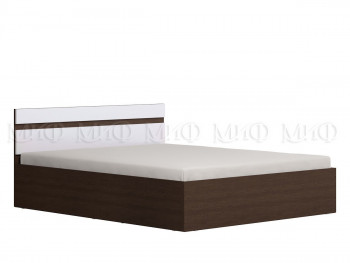 Ким кровать 1,4 (Венге/белый глянец) в Емельяново - emelyanovo.mebel54.com | фото