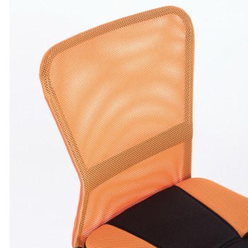 Кресло компактное BRABIX Smart MG-313 (черный, оранжевый) в Емельяново - emelyanovo.mebel54.com | фото