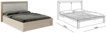 Кровать 1,6 Глэдис (М32) с подъемным механизмом Распродажа в Емельяново - emelyanovo.mebel54.com | фото