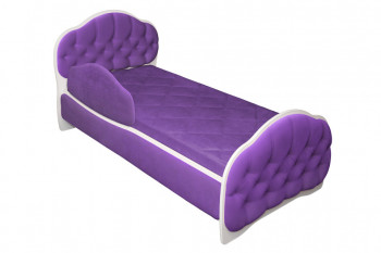 Кровать 160 Гармония 32 Фиолетовый (мягкий бортик) в Емельяново - emelyanovo.mebel54.com | фото