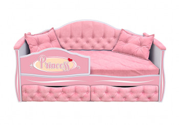 Кровать 160 серии Иллюзия 2 ящика 15 Бледно-розовый (подушки) в Емельяново - emelyanovo.mebel54.com | фото
