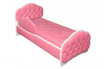 Кровать 170 Гармония 89 Розовый (мягкий бортик) в Емельяново - emelyanovo.mebel54.com | фото
