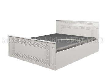 Кровать Афина-1 1,4 м (Белый/Белый глянец) в Емельяново - emelyanovo.mebel54.com | фото