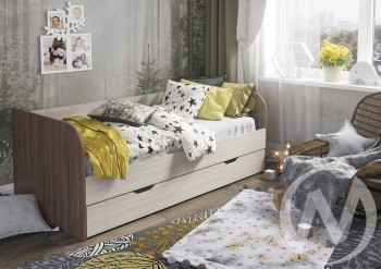 Кровать детская Балли 2-х уровневая (шимо темный/шимо светлый) в Емельяново - emelyanovo.mebel54.com | фото