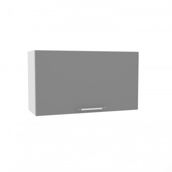 Лофт ВПГ 800 шкаф верхний горизонтальный высокий (Штукатурка белая/корпус Серый) в Емельяново - emelyanovo.mebel54.com | фото