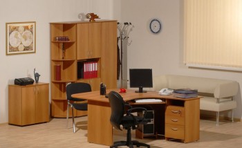 Мебель для персонала Рубин 42 Светлый миланский орех в Емельяново - emelyanovo.mebel54.com | фото