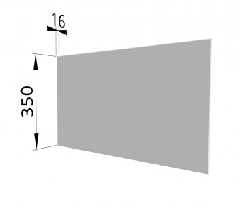 Панель торцевая (для шкафа горизонтального глубокого) ГПГ Ройс (Белый софт) в Емельяново - emelyanovo.mebel54.com | фото