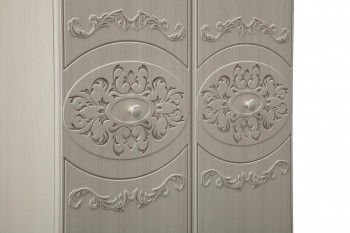 Шкаф 2-х дверный комбинированный "Каролина" (патина) в Емельяново - emelyanovo.mebel54.com | фото