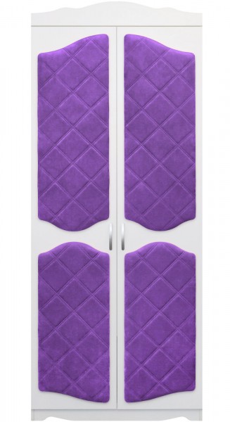 Шкаф 2-х створчатый серии Иллюзия 32 фиолетовый в Емельяново - emelyanovo.mebel54.com | фото