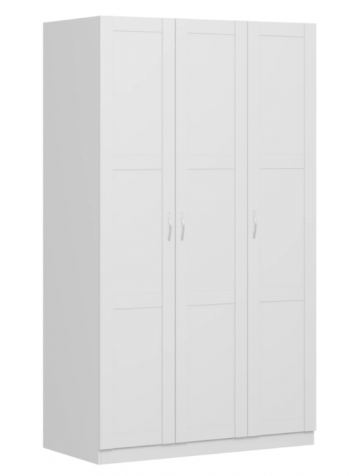 Шкаф трехдверный Пегас сборный белый в Емельяново - emelyanovo.mebel54.com | фото