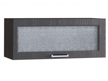 Шкаф верхний горизонтальный со стеклом 800, ШВГС 800 (Клен серый/корпус венге) в Емельяново - emelyanovo.mebel54.com | фото